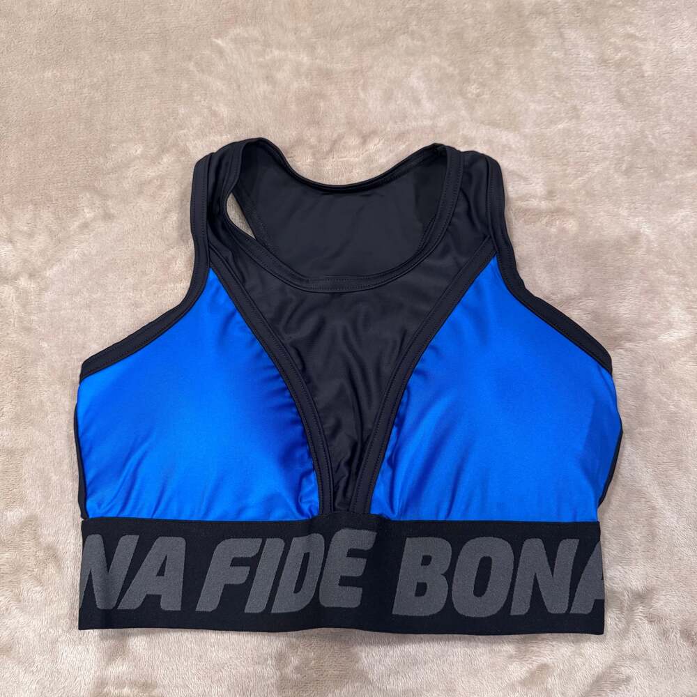 Bona Fide Blue Cycling Sports Bra Small